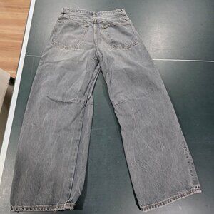 Zara Gray Flare Wide Leg Jeans Size 4